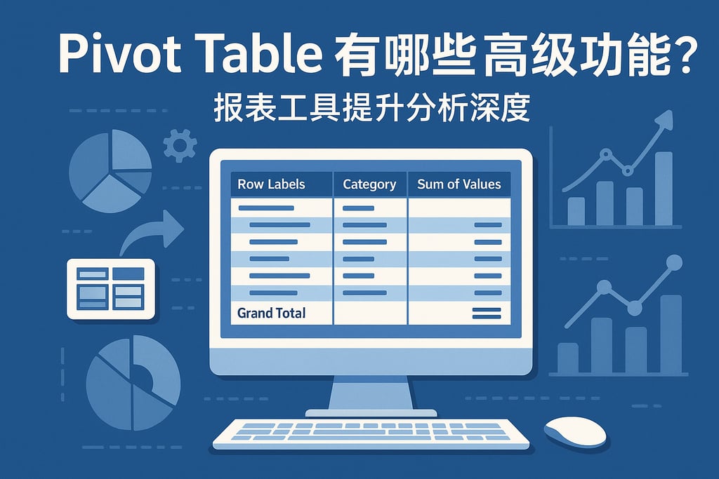 Pivot Table有哪些高级功能？报表工具提升分析深度